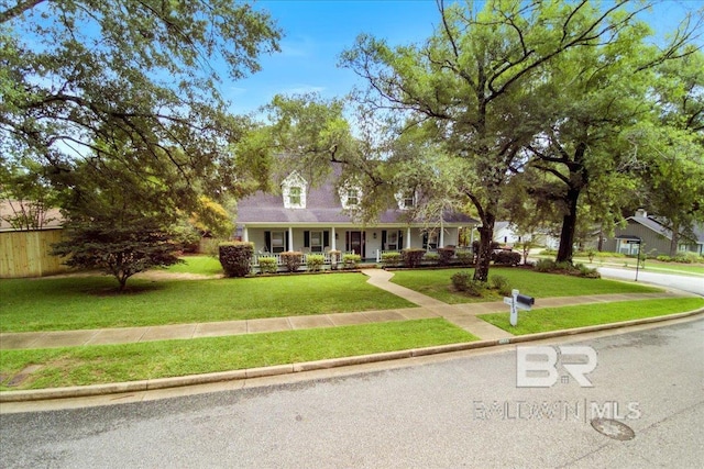6505 Charing Wood Dr, Mobile, AL 36695 - cape cod-style house featuring covered porch