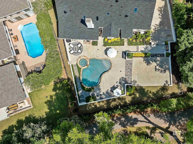 drone / aerial view