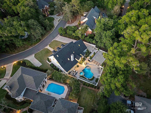 birds eye view of property