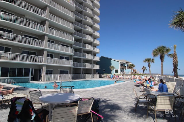view of pool