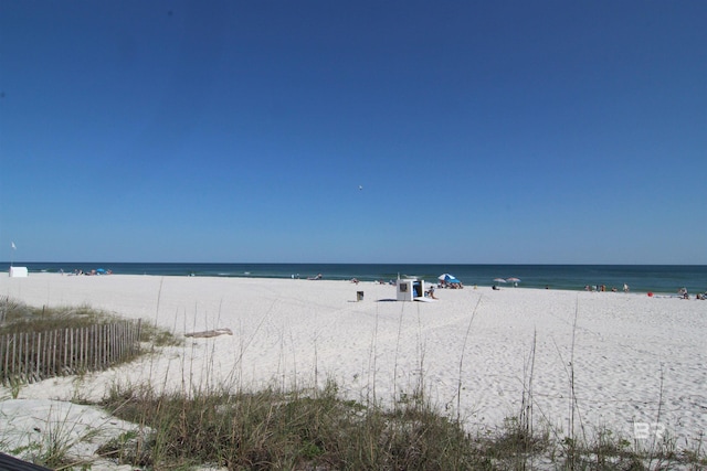 water view featuring a beach view
