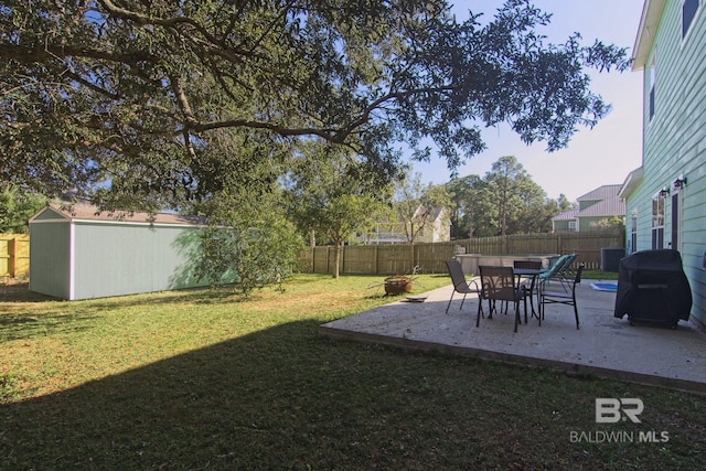 1912 Brigadoon Trl, Gulf Shores, AL 36542 - view of yard featuring a patio area and central air condition unit