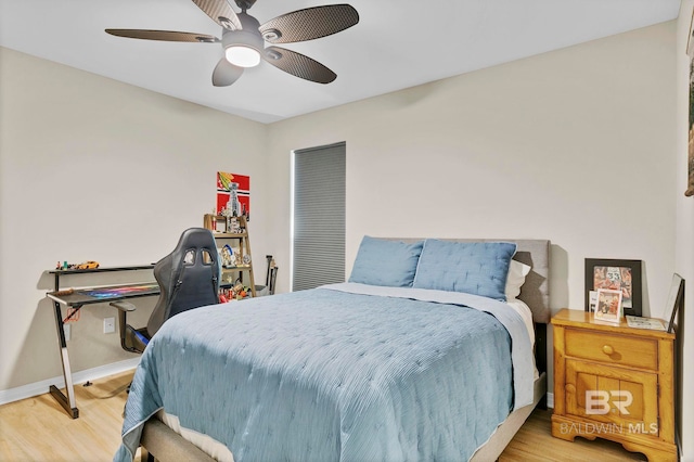1203 Hayward Loop, Foley, AL 36535 - bedroom featuring light wood-type flooring, baseboards, and a ceiling fan