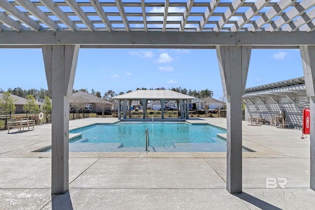 1203 Hayward Loop, Foley, AL 36535 - community pool featuring a patio, fence, a pergola, and a gazebo