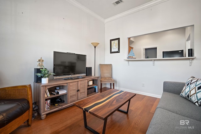 4 Yacht Club Dr Unit 174, Daphne, AL 36526 - living area with ornamental molding, wood finished floors, baseboards, and a towering ceiling