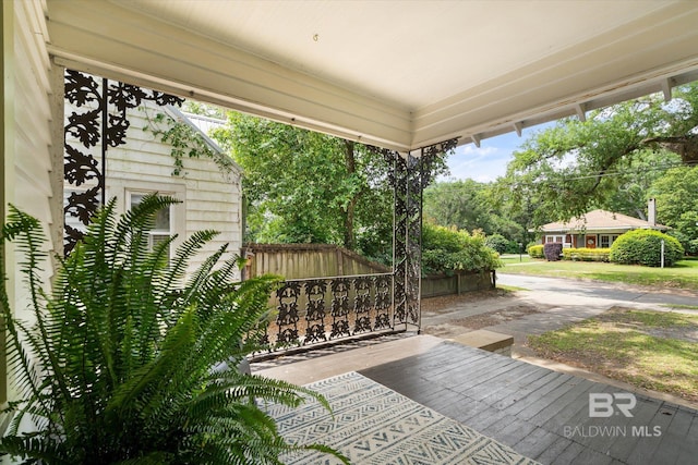 121 Westwood St, Mobile, AL 36606 - view of patio / terrace featuring fence