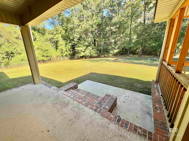 view of yard featuring a patio area