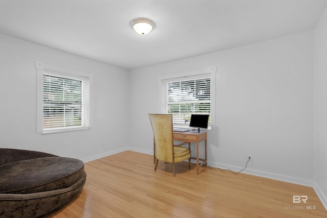 2774 N Grafhill Dr, Mobile, AL 36606 - office area with healthy amount of natural light and light wood-style flooring