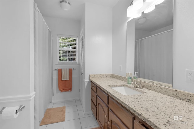 2774 N Grafhill Dr, Mobile, AL 36606 - bathroom featuring vanity and tile patterned floors