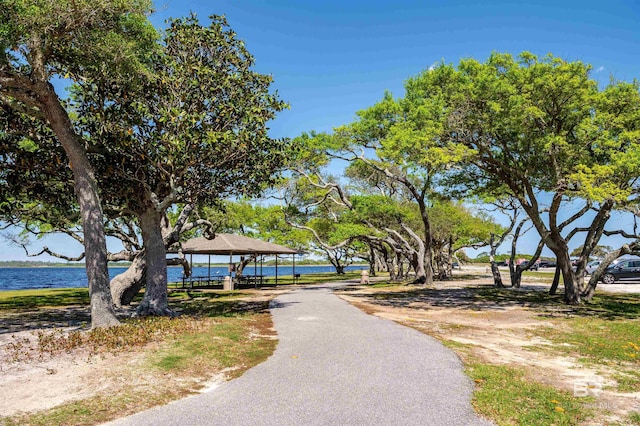 657 Island Way, Gulf Shores, AL 36542 - view of community featuring a water view and a gazebo