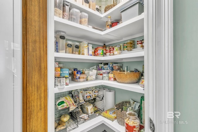 view of pantry