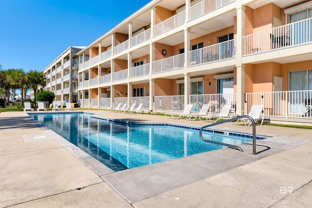 view of pool with a patio