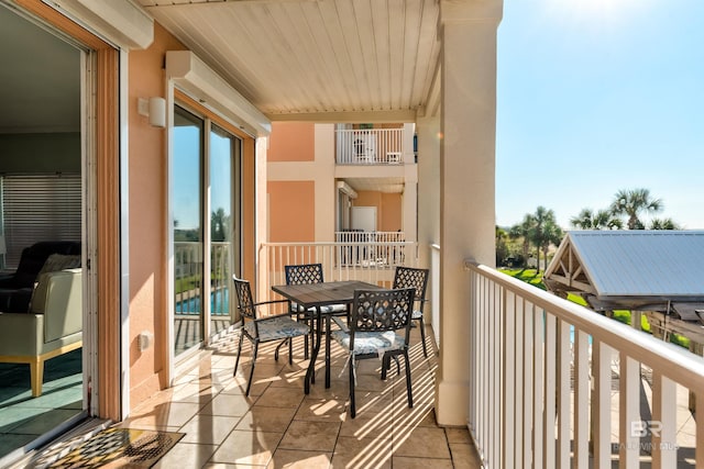 view of balcony