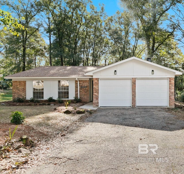 ranch-style house with a garage