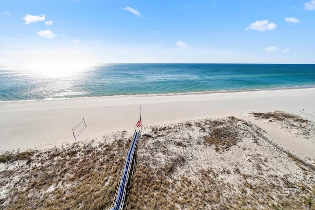 water view featuring a beach view