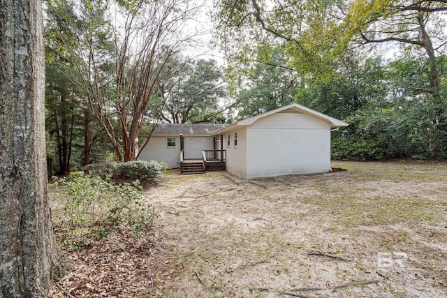 view of back of property