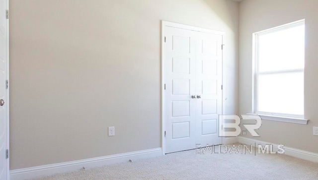 view of carpeted empty room