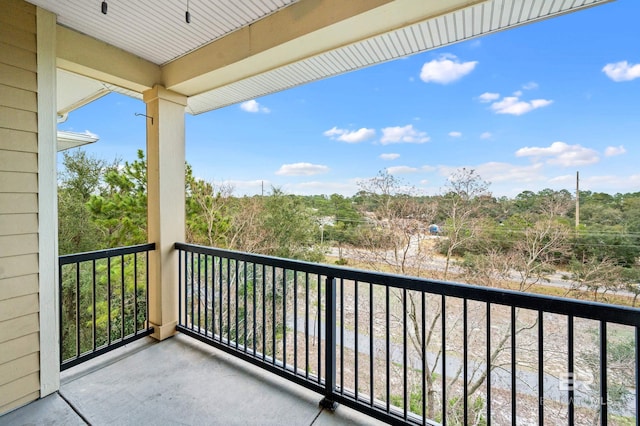 view of balcony