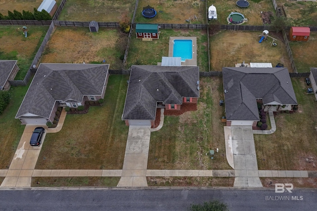 birds eye view of property