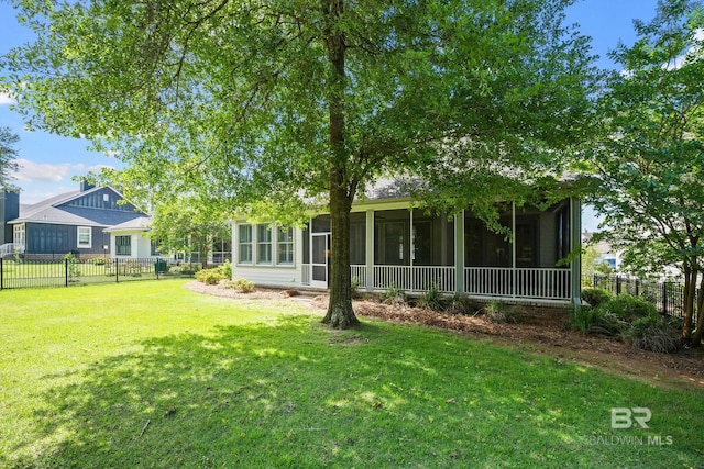 467 Colony Dr, Fairhope, AL 36532 - rear view of house with a sunroom