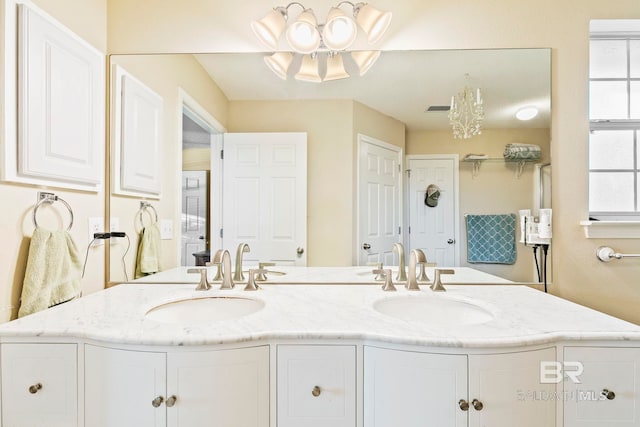 bathroom featuring vanity