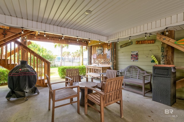 630 Lemoyne Dr Unit 8D, Dauphin Island, AL 36528 - view of patio / terrace with stairs
