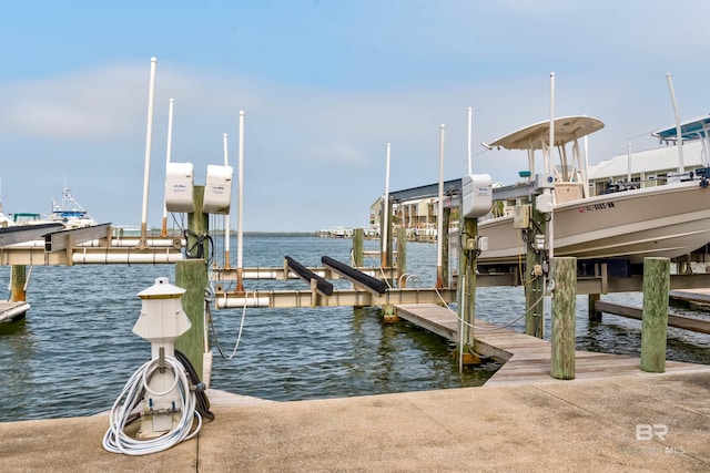 630 Lemoyne Dr Unit 8D, Dauphin Island, AL 36528 - view of dock featuring boat lift and a water view