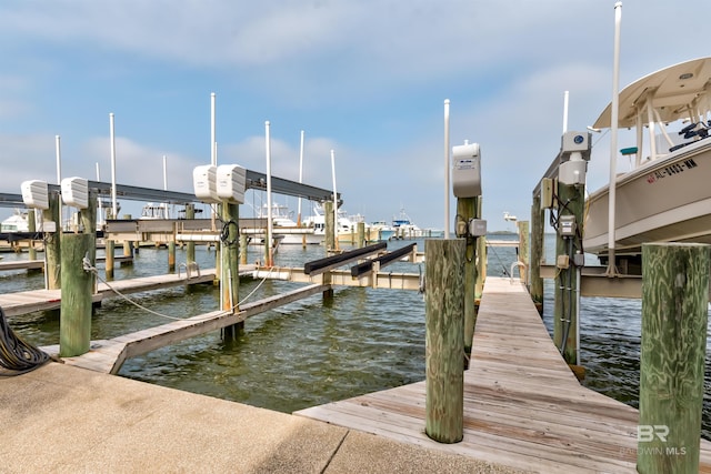 630 Lemoyne Dr Unit 8D, Dauphin Island, AL 36528 - dock area with a water view and boat lift