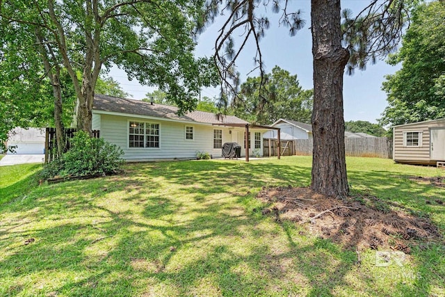 9340 Burnt Tree Dr, Mobile, AL 36695 - rear view of property featuring an outbuilding