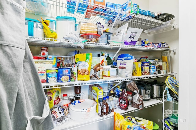 view of pantry