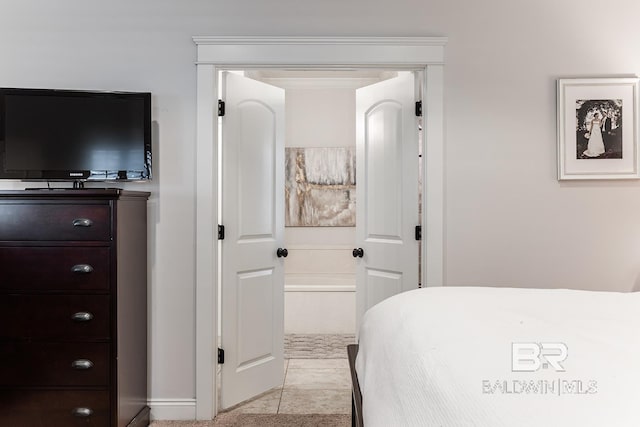 view of tiled bedroom