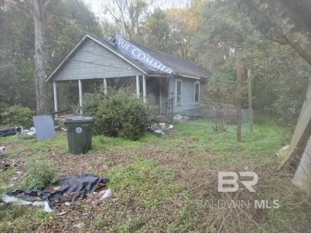 view of bungalow