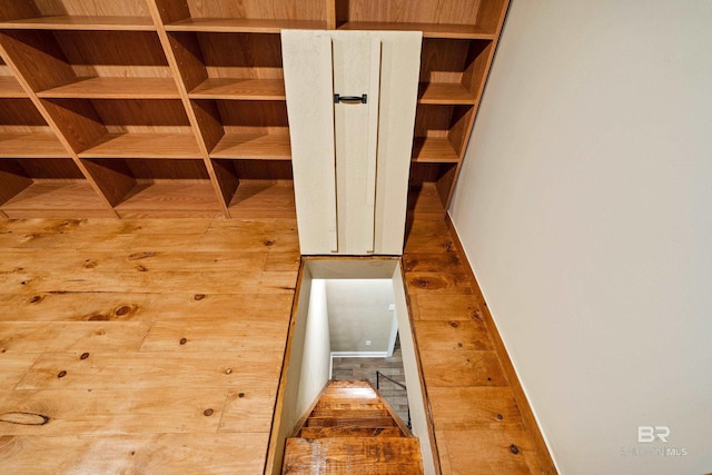 interior space featuring light hardwood / wood-style flooring