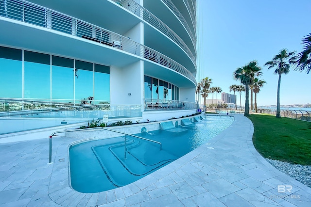 view of pool