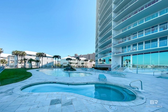 view of pool
