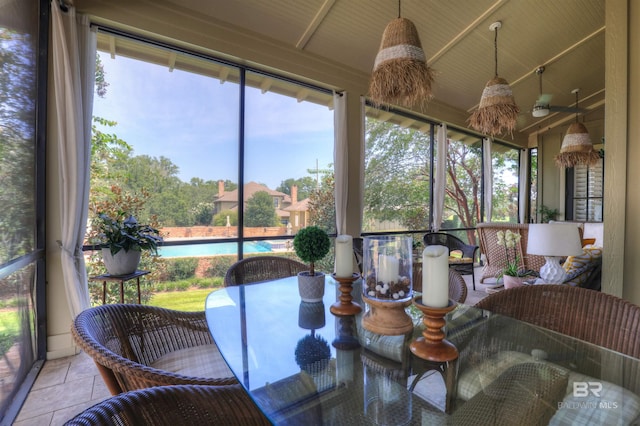 view of sunroom / solarium