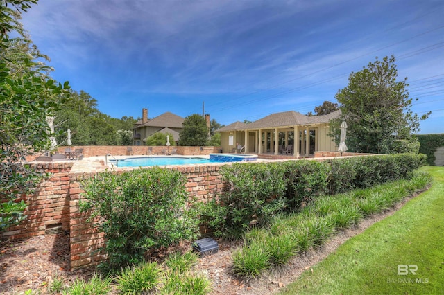 view of pool