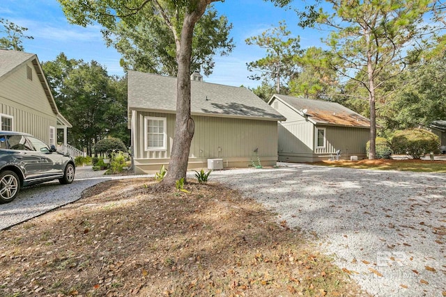 view of front of home with central AC unit