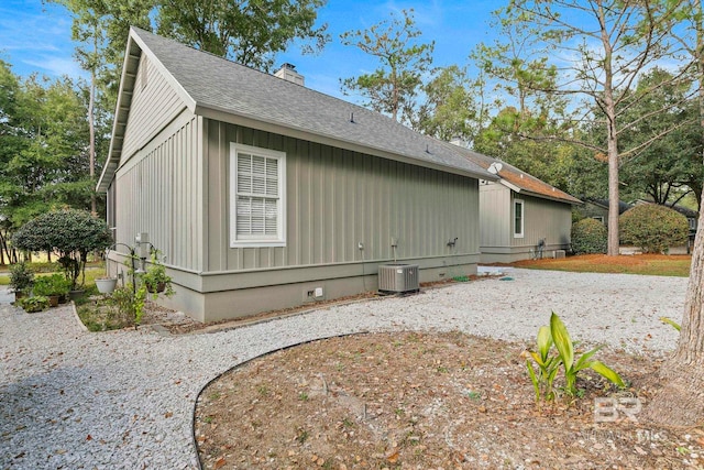 view of property exterior with cooling unit