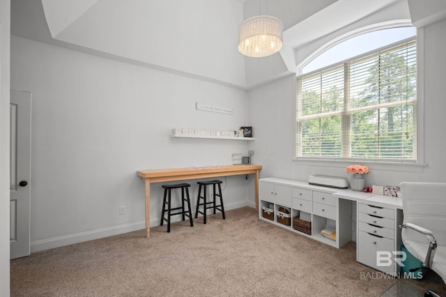 7371 Maureen Cir, Spanish Fort, AL 36527 - home office with carpet flooring and baseboards