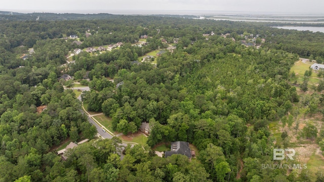 7371 Maureen Cir, Spanish Fort, AL 36527 - aerial view of property and surrounding area with a heavily wooded area