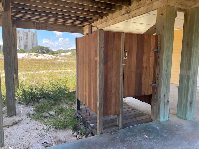 view of outdoor structure