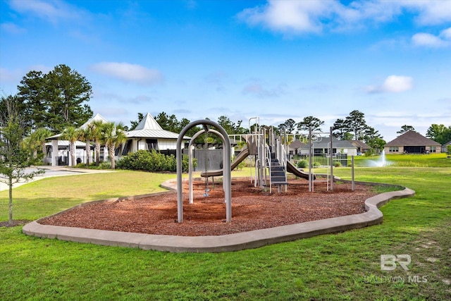 3973 Mercury Cir, Gulf Shores, AL 36542 - community playground with a lawn and a residential view