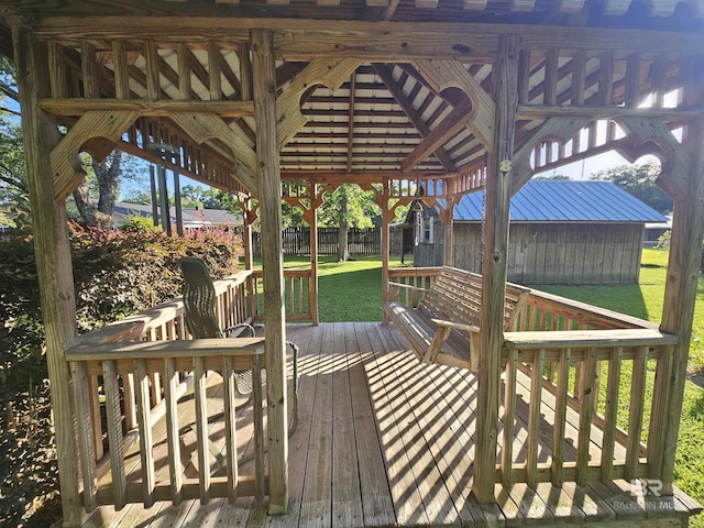 524 Linda Ln, Saraland, AL 36571 - view of wooden deck