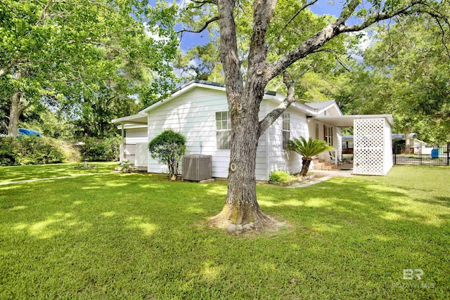 524 Linda Ln, Saraland, AL 36571 - view of property exterior featuring central air condition unit