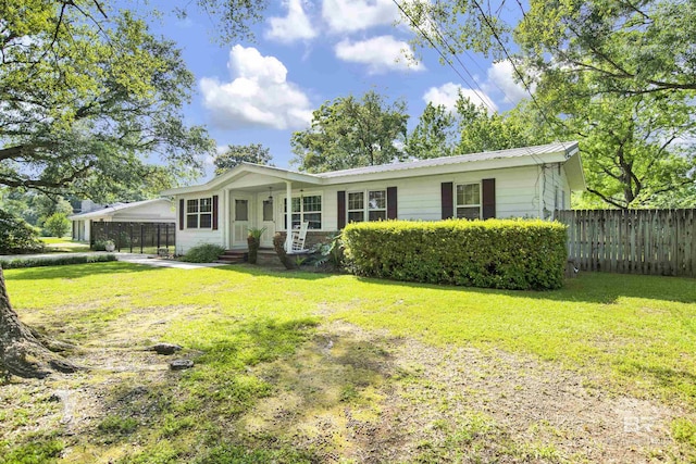 524 Linda Ln, Saraland, AL 36571 - ranch-style house with metal roof