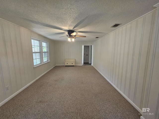 524 Linda Ln, Saraland, AL 36571 - carpeted spare room featuring ceiling fan and a textured ceiling
