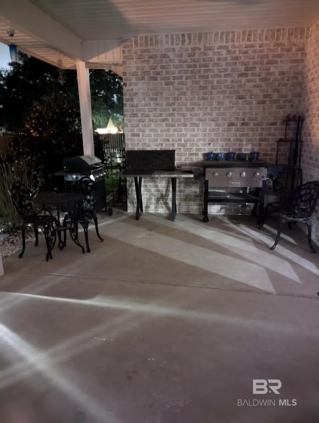 view of patio / terrace featuring grilling area