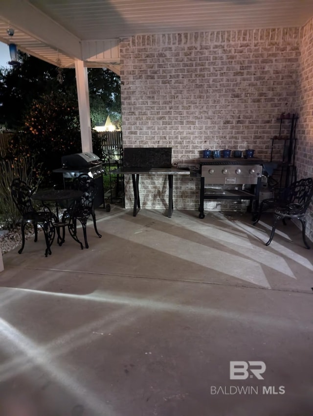 view of patio / terrace with grilling area