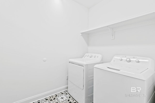 laundry area with washer and clothes dryer